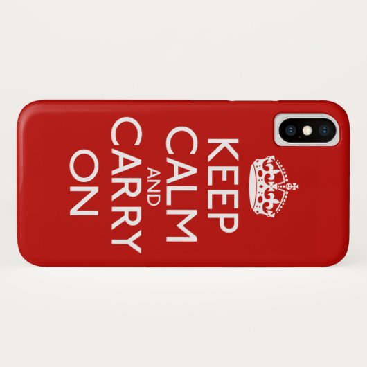 Kalm houden en doorgaan Case-Mate iPhone case (Achterkant (horizontaal))
