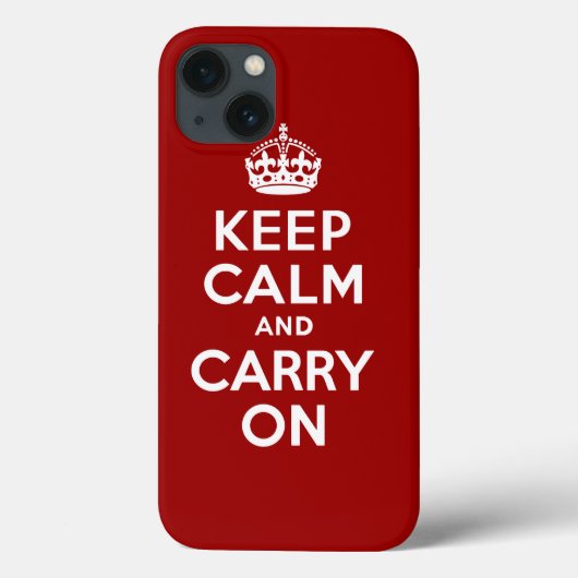 Kalm houden en doorgaan Case-Mate iPhone case (Achterkant)