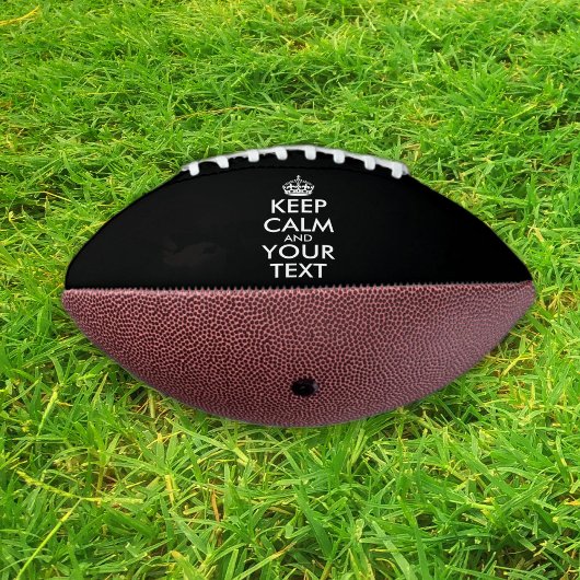 Kalm houden en doorgaan - Creëer uw eigen American Football