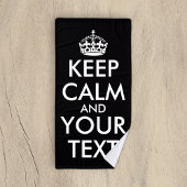 Kalm houden en doorgaan - Creëer uw eigen Badhanddoek