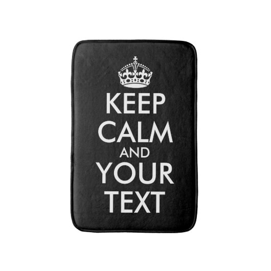 Kalm houden en doorgaan - Creëer uw eigen Badmat (Voorkant Verticaal)