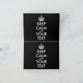 Kalm houden en doorgaan - Creëer uw eigen Bedankkaart (Binnen)