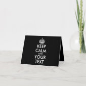 Kalm houden en doorgaan - Creëer uw eigen Bedankkaart (Voorkant)