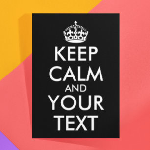 Kalm houden en doorgaan - Creëer uw eigen Bedankkaart