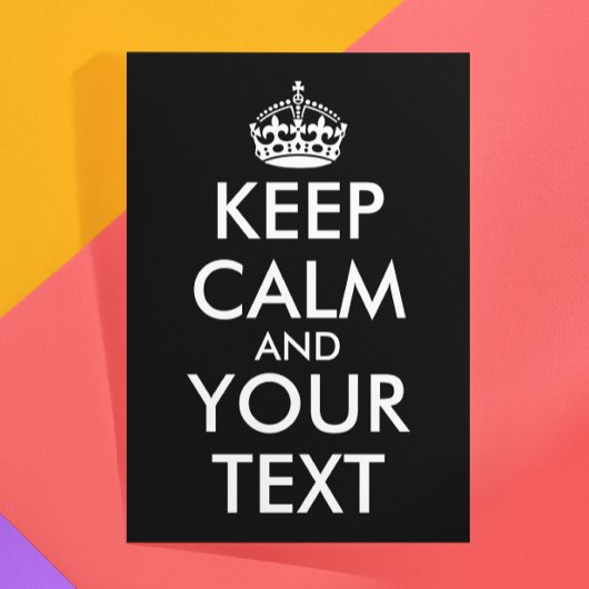 Kalm houden en doorgaan - Creëer uw eigen Bedankkaart