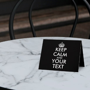 Kalm houden en doorgaan - Creëer uw eigen Bedankkaart