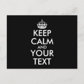 Kalm houden en doorgaan - Creëer uw eigen Briefkaart (Voorkant)