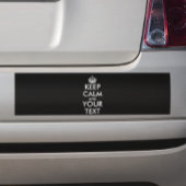 Kalm houden en doorgaan - Creëer uw eigen Bumpersticker