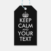 Kalm houden en doorgaan - Creëer uw eigen Cadeaulabel (Voorkant)