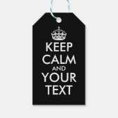 Kalm houden en doorgaan - Creëer uw eigen Cadeaulabel (Achterkant)