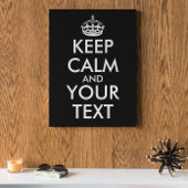 Kalm houden en doorgaan - Creëer uw eigen Canvas Afdruk