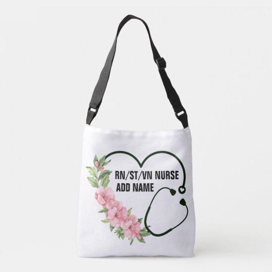 Kalm houden en doorgaan - Creëer uw eigen Crossbody Tas (Achterkant)