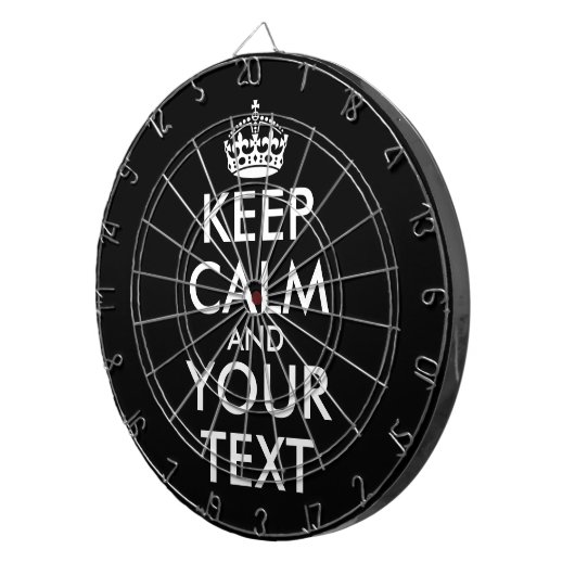 Kalm houden en doorgaan - Creëer uw eigen Dartbord (Voorkant Rechts)