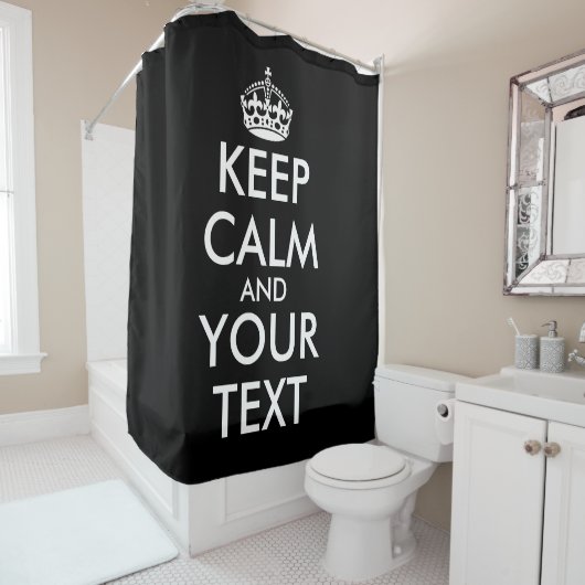 Kalm houden en doorgaan - Creëer uw eigen Douchegordijn (In situ)