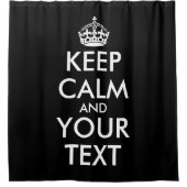 Kalm houden en doorgaan - Creëer uw eigen Douchegordijn (Voorkant)