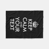 Kalm houden en doorgaan - Creëer uw eigen Fleece Deken (Voorkant (Horizontaal))