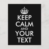 Kalm houden en doorgaan - Creëer uw eigen Flyer (Voorkant)