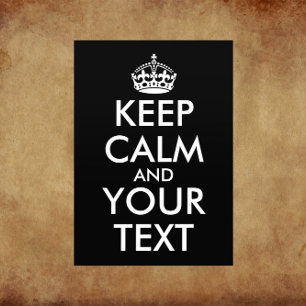 Kalm houden en doorgaan - Creëer uw eigen Flyer