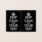 Kalm houden en doorgaan - Creëer uw eigen Folie Kaarten (Binnen)