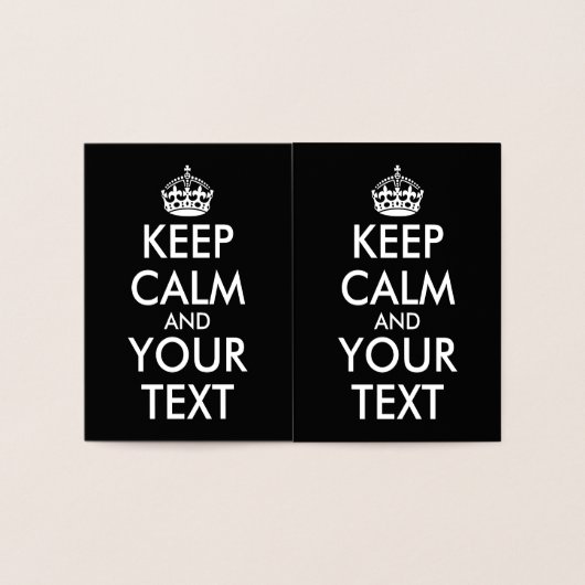 Kalm houden en doorgaan - Creëer uw eigen Folie Kaarten (Binnen)