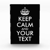 Kalm houden en doorgaan - Creëer uw eigen Fotoblokken (Voorkant)