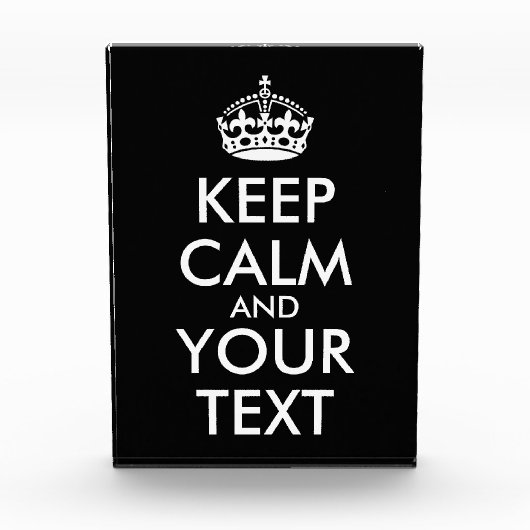 Kalm houden en doorgaan - Creëer uw eigen Fotoblokken (Voorkant)