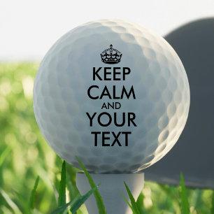 Kalm houden en doorgaan - Creëer uw eigen Golfballen