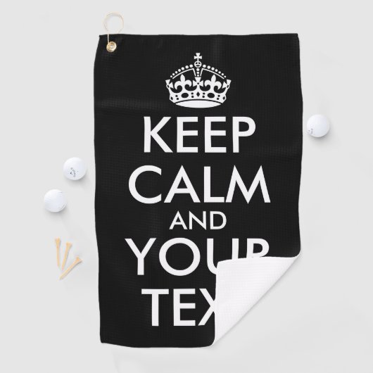 Kalm houden en doorgaan - Creëer uw eigen Golfhanddoek (Insitu)