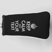 Kalm houden en doorgaan - Creëer uw eigen Golfheadcover (Voorkant)