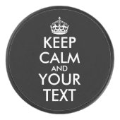 Kalm houden en doorgaan - Creëer uw eigen Hockey Puck (Voorkant)