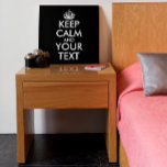 Kalm houden en doorgaan - Creëer uw eigen Imitatie Canvas Print<br><div class="desc">Maak uw eigen Douane houden kalm en draagt op Ontwerp door tekst zelf toe te voegen. Het is een zeer populaire slogan voor lolliefhebbers en iedereen.</div>