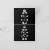 Kalm houden en doorgaan - Creëer uw eigen Kaart (Binnen)