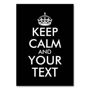 Kalm houden en doorgaan - Creëer uw eigen Kaart