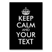 Kalm houden en doorgaan - Creëer uw eigen Kaart (Voorkant)