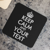 Kalm houden en doorgaan - Creëer uw eigen Kartonnen Onderzetters