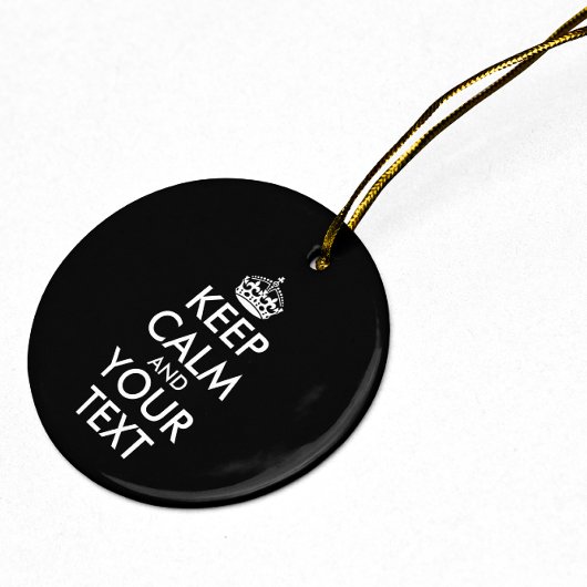 Kalm houden en doorgaan - Creëer uw eigen Keramisch Ornament