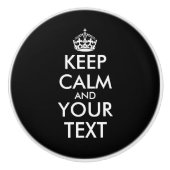 Kalm houden en doorgaan - Creëer uw eigen Keramische Knop (Voorkant)