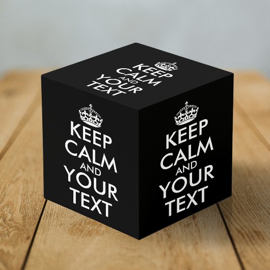 Kalm houden en doorgaan - Creëer uw eigen Kubus