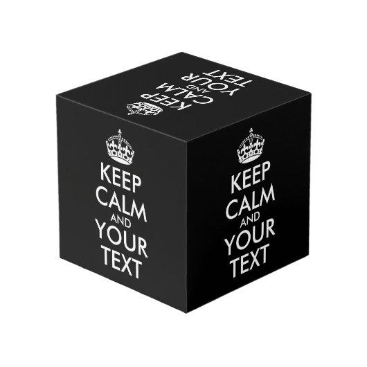 Kalm houden en doorgaan - Creëer uw eigen Kubus (Achter hoekig)