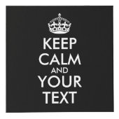 Kalm houden en doorgaan - Creëer uw eigen Kubus (Voorkant)