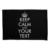 Kalm houden en doorgaan - Creëer uw eigen Kussensloop (Voorkant)