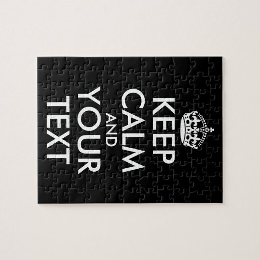 Kalm houden en doorgaan - Creëer uw eigen Legpuzzel (Horizontaal)