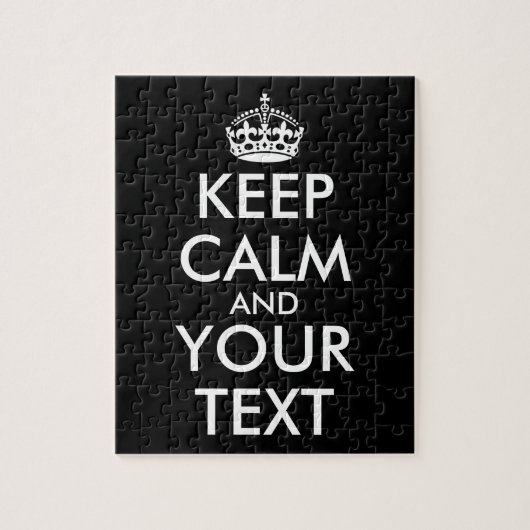 Kalm houden en doorgaan - Creëer uw eigen Legpuzzel (Verticaal)