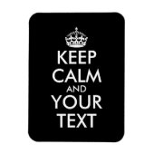 Kalm houden en doorgaan - Creëer uw eigen Magneet (Verticaal)