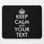 Kalm houden en doorgaan - Creëer uw eigen Muismat (Voorkant)