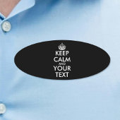 Kalm houden en doorgaan - Creëer uw eigen Naambadge