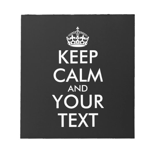 Kalm houden en doorgaan - Creëer uw eigen Notitieblok (Voorkant)