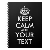 Kalm houden en doorgaan - Creëer uw eigen Notitieboek (Voorkant)