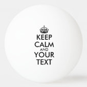 Kalm houden en doorgaan - Creëer uw eigen pingpong Pingpongbal (Voorkant)