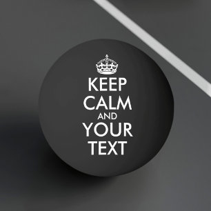 Kalm houden en doorgaan - Creëer uw eigen Pingpongbal